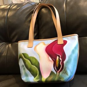 Hand painted tote.